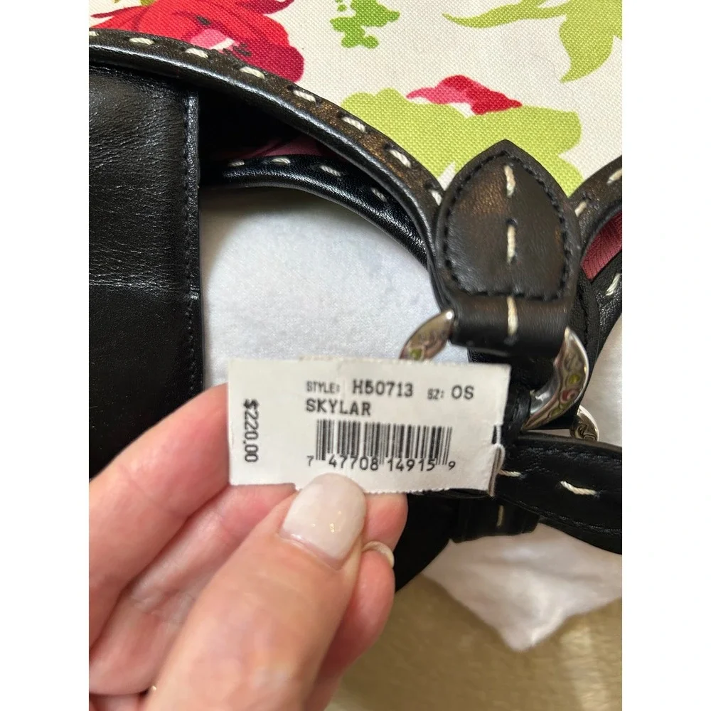 NWT Brighton Skylar Canvas Floral Handbag Shoulder Bag Multicolor MSRP $220‎